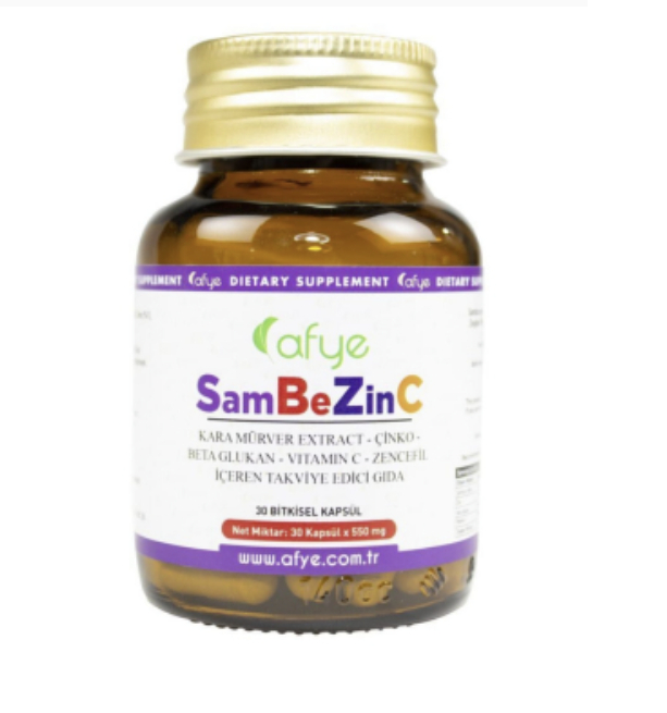 Kara Mürver Ekstraktı, Çinko, Beta Glukan, Vitamin C, Zencefil