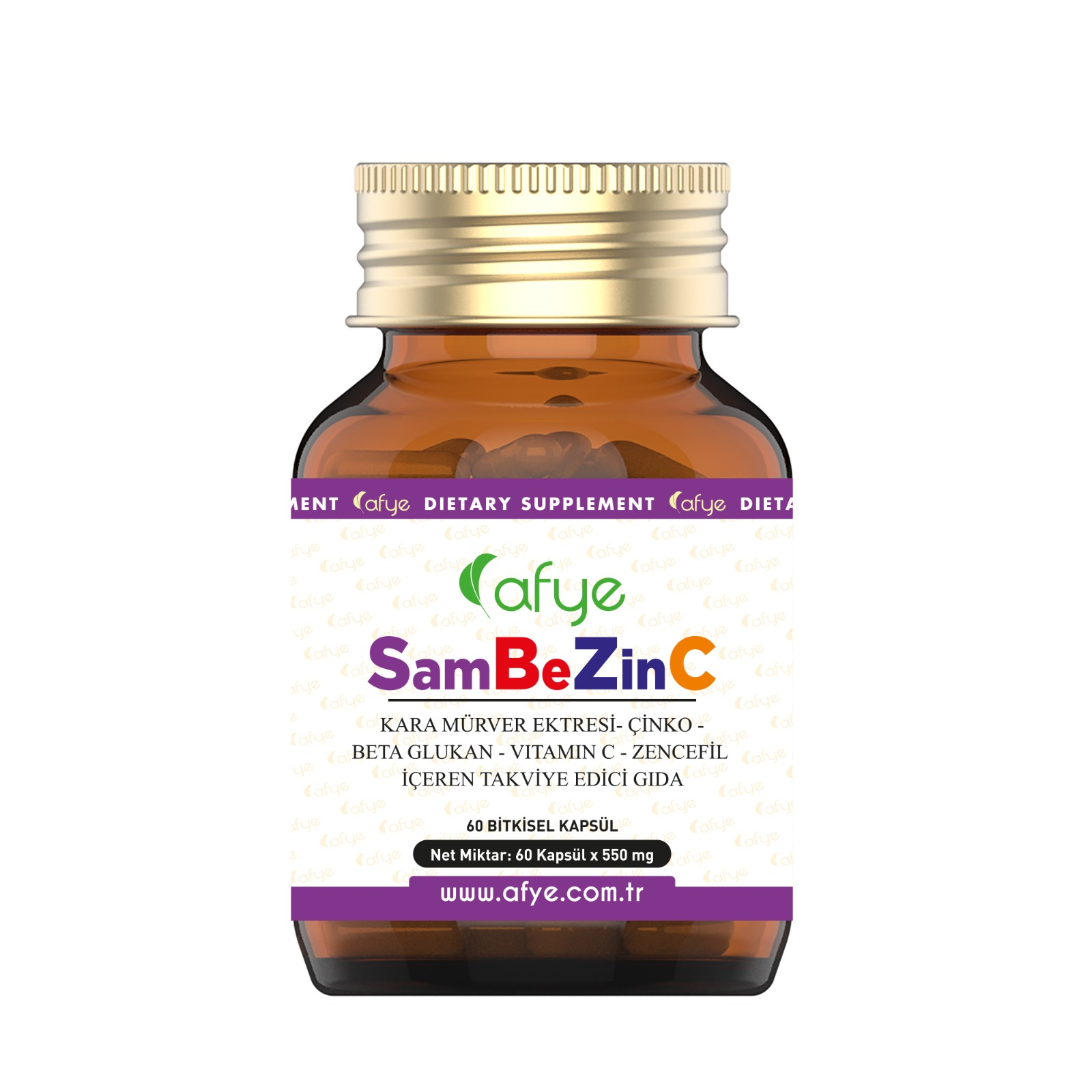Kara Mürver Ekstraktı, Çinko, Beta Glukan, Vitamin C, Zencefil