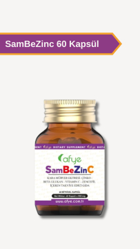 Kara Mürver Ekstraktı, Çinko, Beta Glukan, Vitamin C, Zencefil Kapsül Adedi : 60